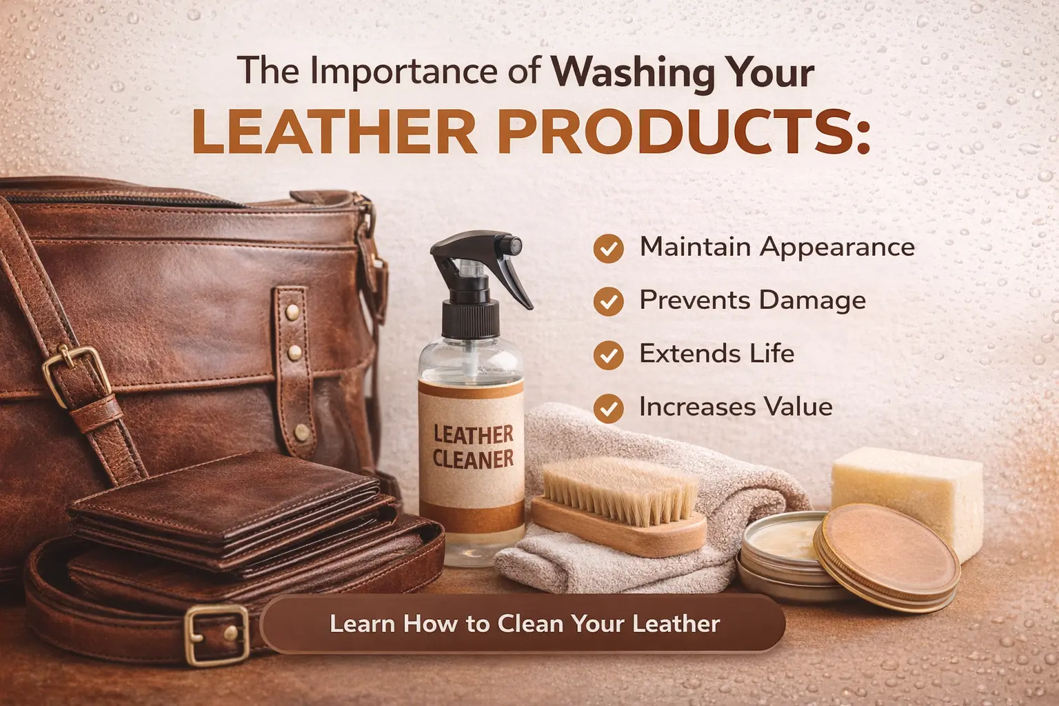 Importance of Washing Your Leather Products