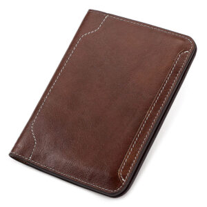 High Quality Genuine Leather Passport Holder for Travel