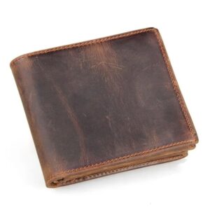 Competitive Factory Price Crazy Horse Leather RFID Men’s Wallet | Customizable