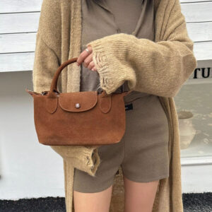 Trendy Waterproof Genuine Leather Dumpling Bag for Women